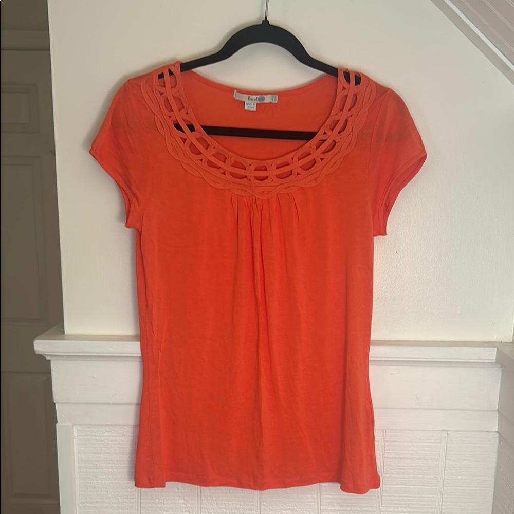 Boden Orange Blouse size 6
